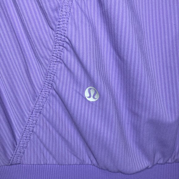 Lululemon Size 8 Purple Reversible Dance Studio Ruched Stretch Yoga Jacket‎ Rare - Picture 4 of 5